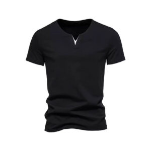 Mens T Shirt Pure Color V Collar Short Sleeved Tops Tees Men T-Shirt Black Tights Man T-Shirts Fitness For Male Clothes